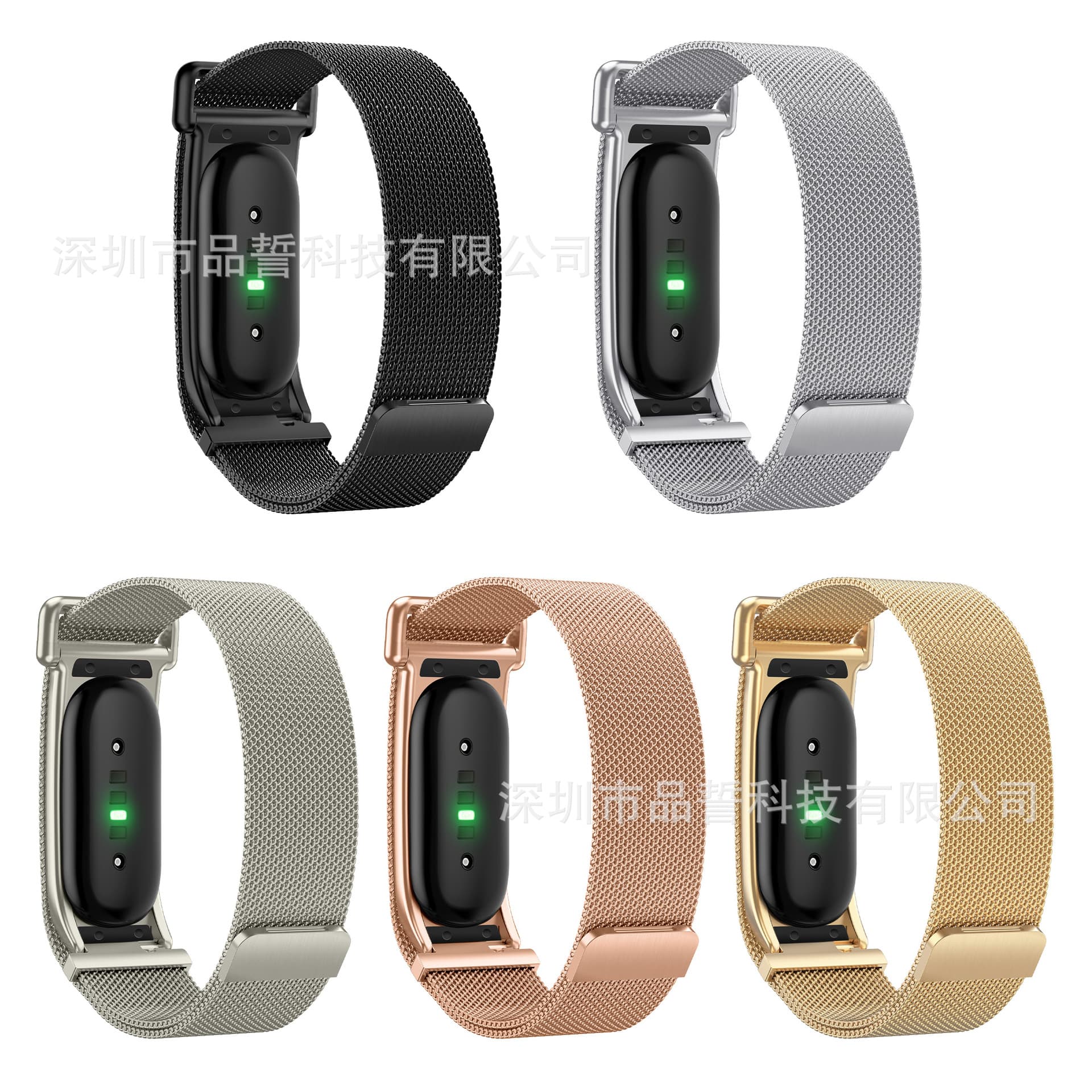 Compatible with Google Fitbit Air Watch Milanese Loop Band Google Fitbit Air Metal Strap