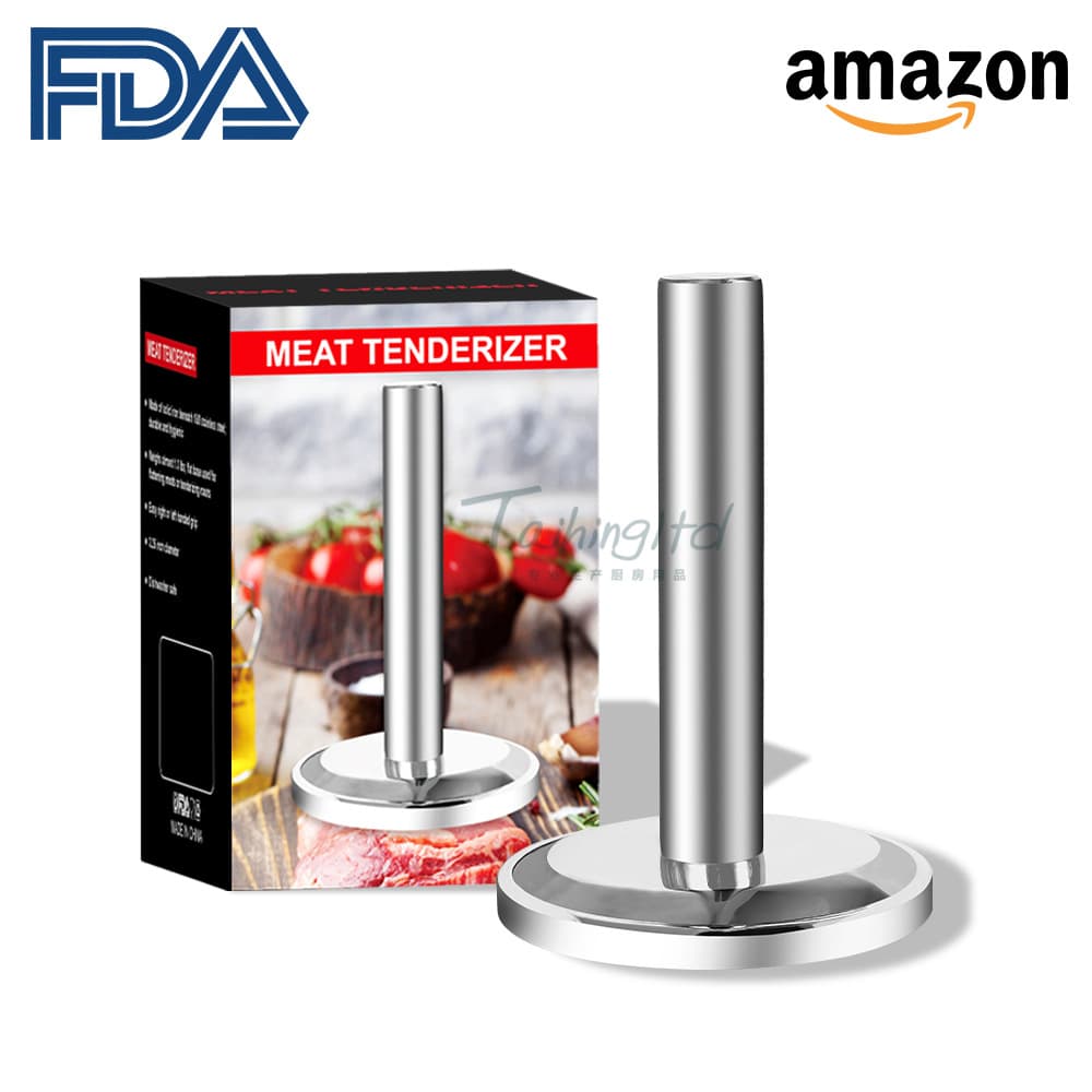 New multifunctional thickened and weighted 304 stainless steel meat tenderizer for home kitchens