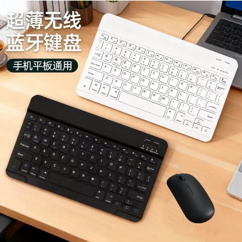 Universal Tablet Laptop Phone Accessories Bluetooth Wireless Keyboard Mouse Russian Multi-Language