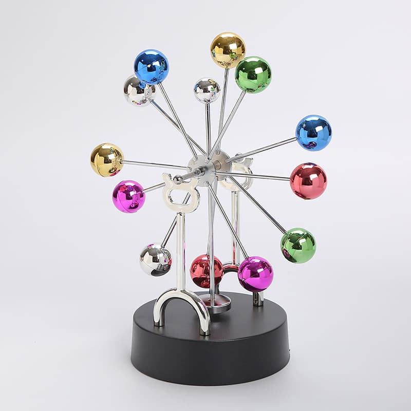 Wholesale Color Ball Ferris Wheel Perpetual Motion Machine Valentine's Day Swinger Celestial Model Home Decoration Magnetic Ornament Manufacturer