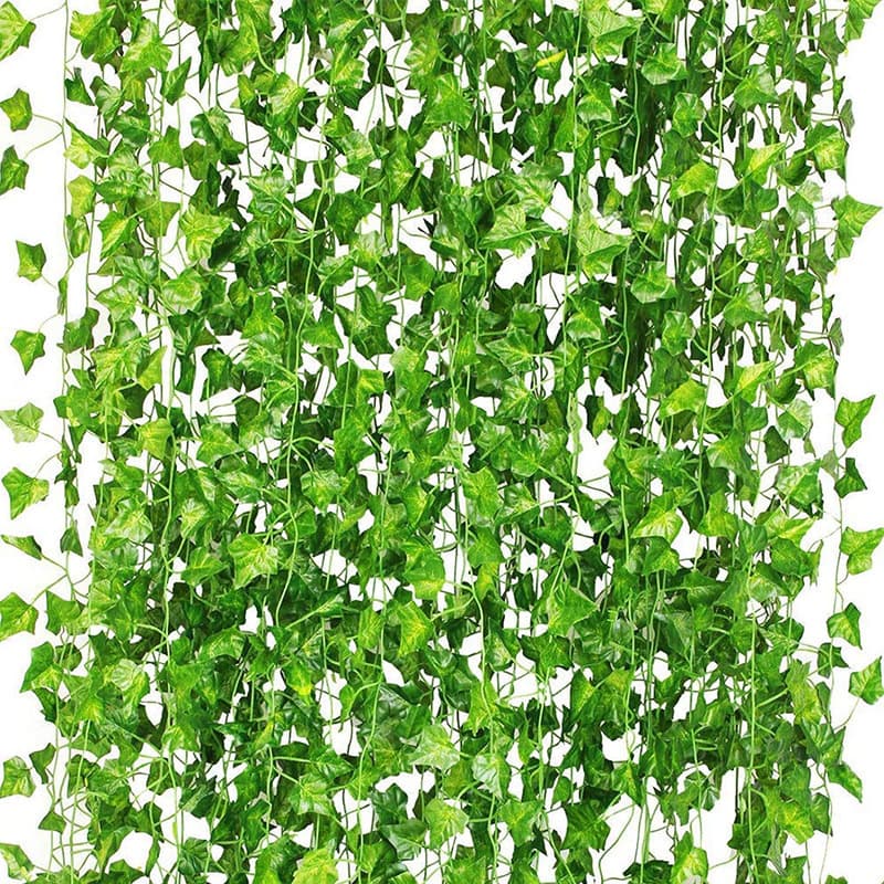 Artificial Evergreen Ivy Fake Vine Realistic Green Plant Artificial Vine Home Bedroom Party Garden Wall Room Decoration