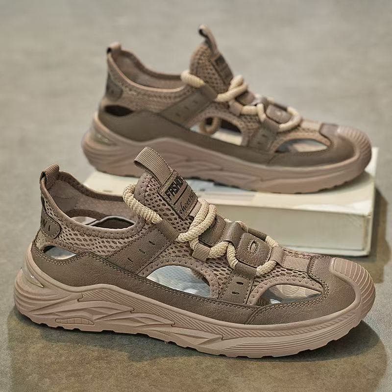 Wading Shoes Men's Outdoor Tracing Shoes Non-slip Quick-drying Shoes Beach Hole Men's Shoes Driving Sandals Mesh Casual Shoes