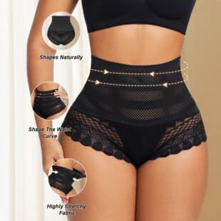 Body Shaper High Waist Lace Shaping Panties Women Tummy Control Butt Lifting Waist Shaping Seamless Panty