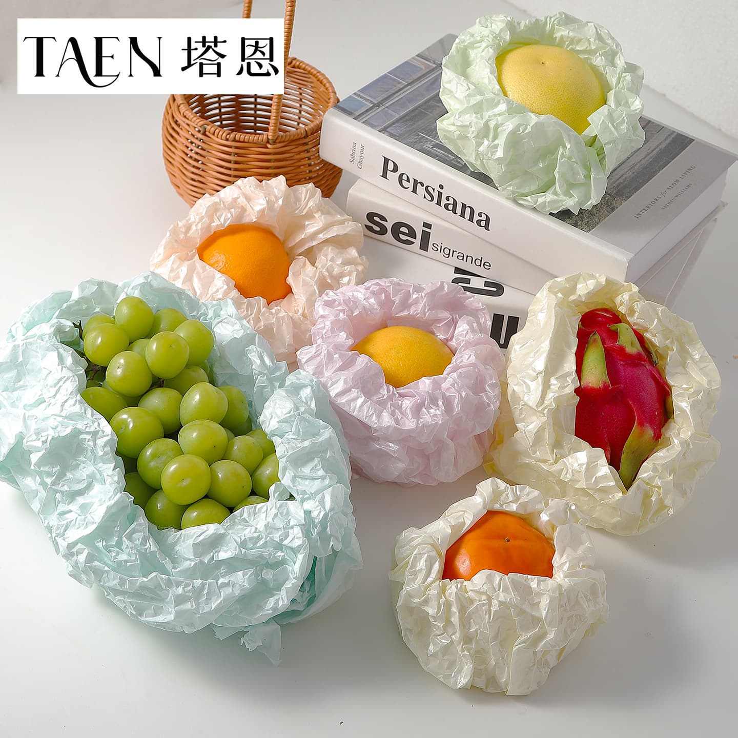 Pearlescent Sydney paper fruit gift box flower wrapping paper 35g thickened bouquet lined with hand-kneaded paper floral wrapping paper