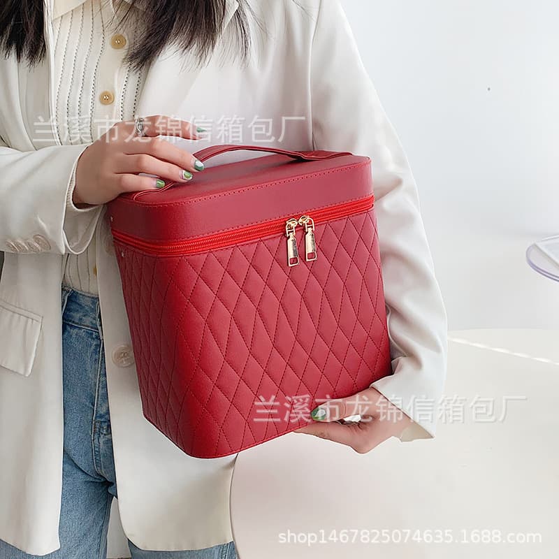 Wholesale Women's Makeup Case Korean Style Gift Box Mini PU Leather Cosmetic Storage Box