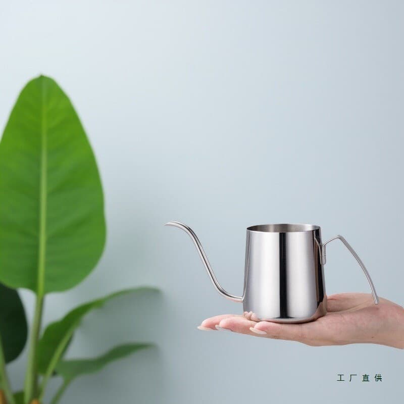 7-piece handle 304 stainless steel scaled mini portable pour-over kettle, long-spout fine-opening ear-hook coffee pot