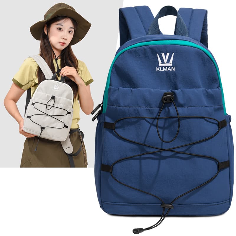 Outdoor Contrast Color Lightweight Small Backpack Unisex Casual Sports Hiking Bag Multicolor Versatile Travel Commuter Backpack