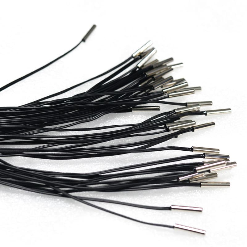 2.54 Waterproof Temperature Probe 0.1 Precision Temperature Sensor 10K/B3435 Thermistor Temperature Sensing Head