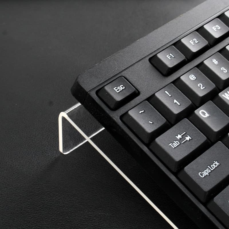 Keyboard Tray Riser Stand Transparent Acrylic Floating Stand Office Desk Desktop Computer Tilt Tray Table Pad