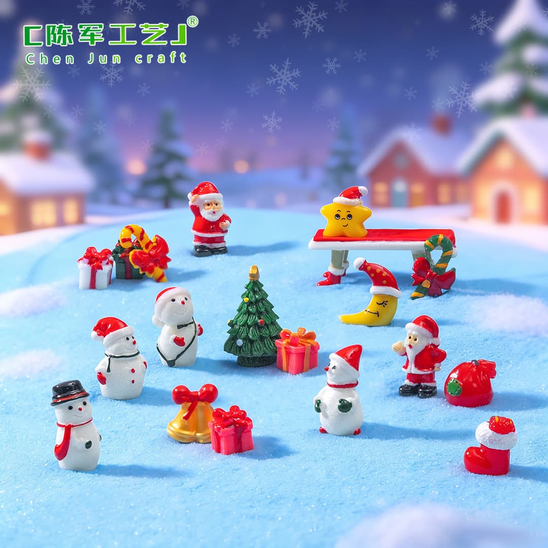 Cross-border micro-landscape creative cartoon ins style Santa Claus snowman diy decoration accessories Christmas small ornaments