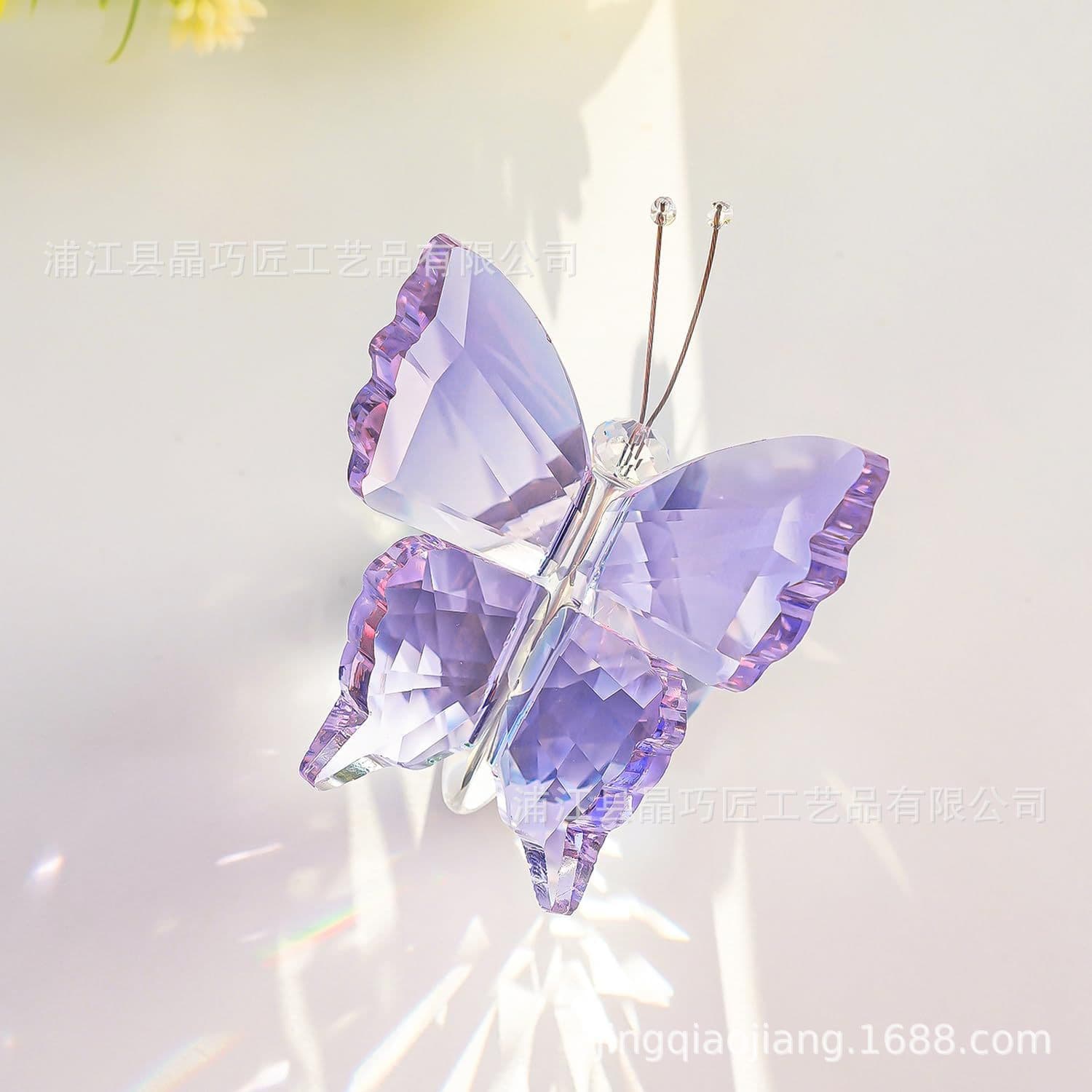Crystal Butterfly Craft, Desktop Decorative Ornament, Cross-border Hot-selling Product, Exquisite Creative Gift