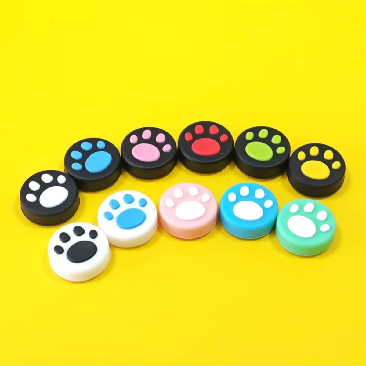 Joycon Joystick Caps, Switch Cat Paw Caps, Left and Right Separate, Lite Cat Paw Silicone Joystick Caps, NS Protection