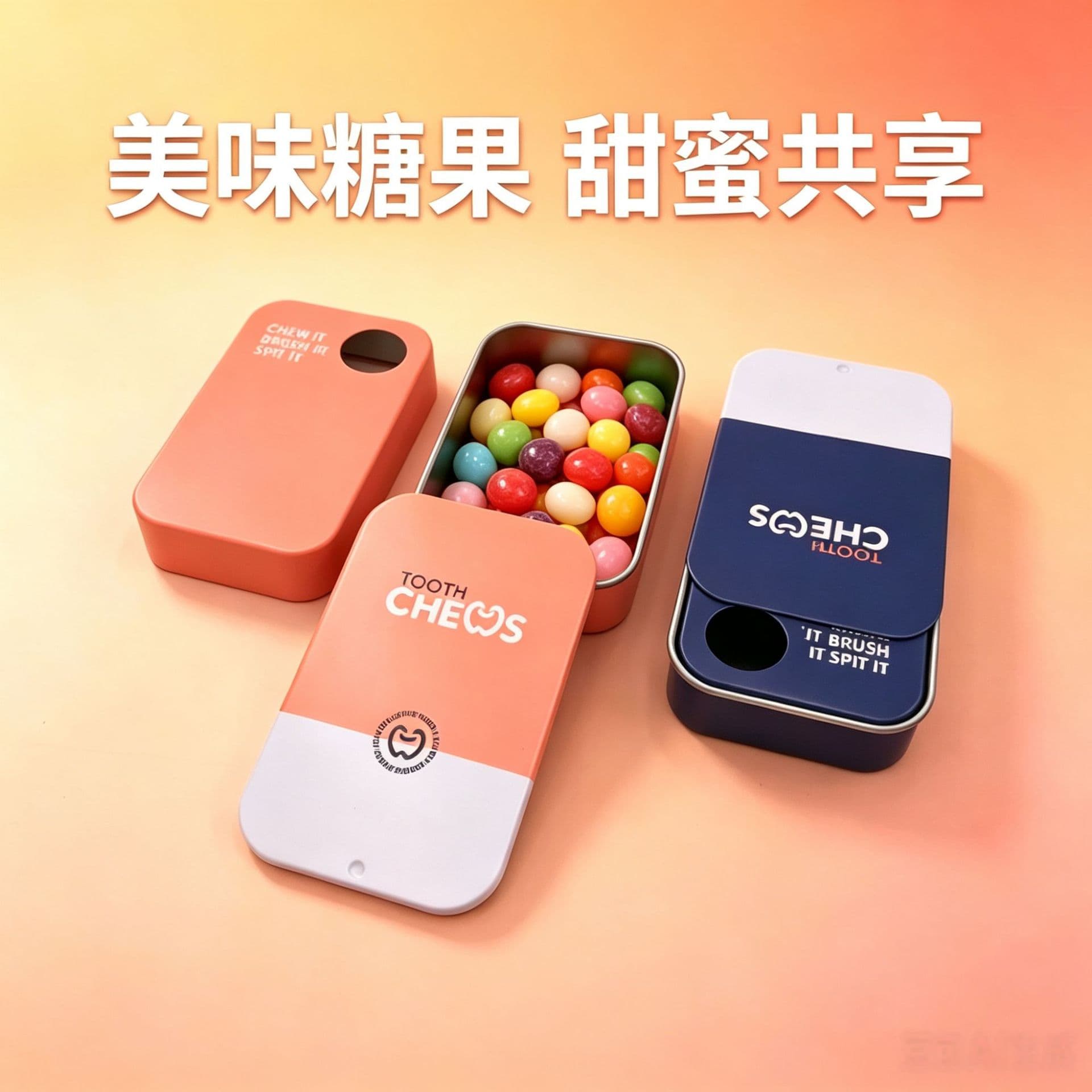 Gaodili Candy Tin Balm Push-Pull Box Food-Grade Tinplate Source Factory Supports LOGO Customization