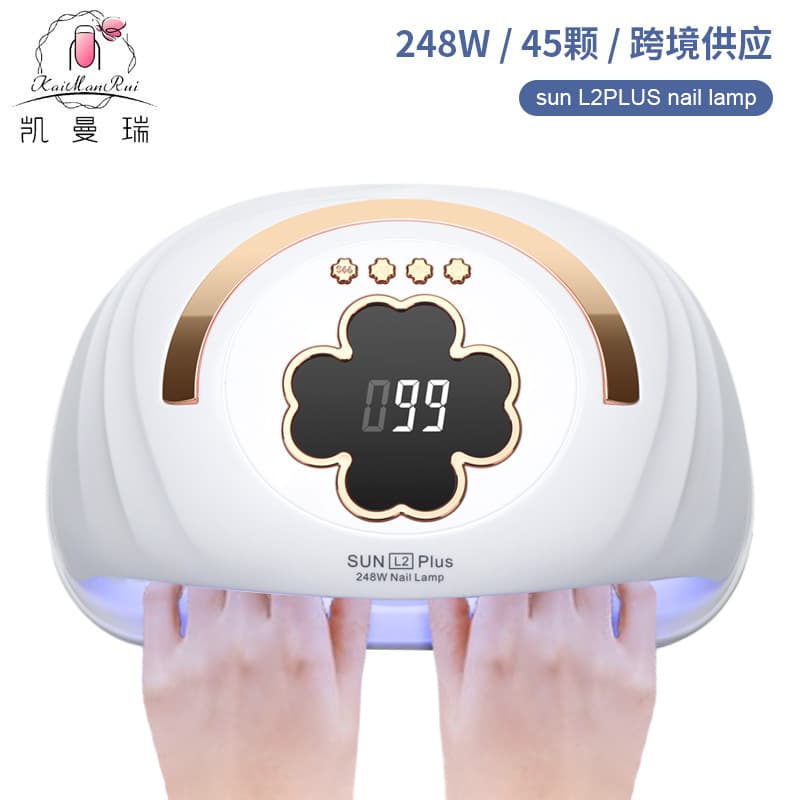 High-Power Dual-Hand Manicure Lamp Professional Nail Salon Fast-Drying UV LED Light Therapy Lamp for Nail Art And Beauty