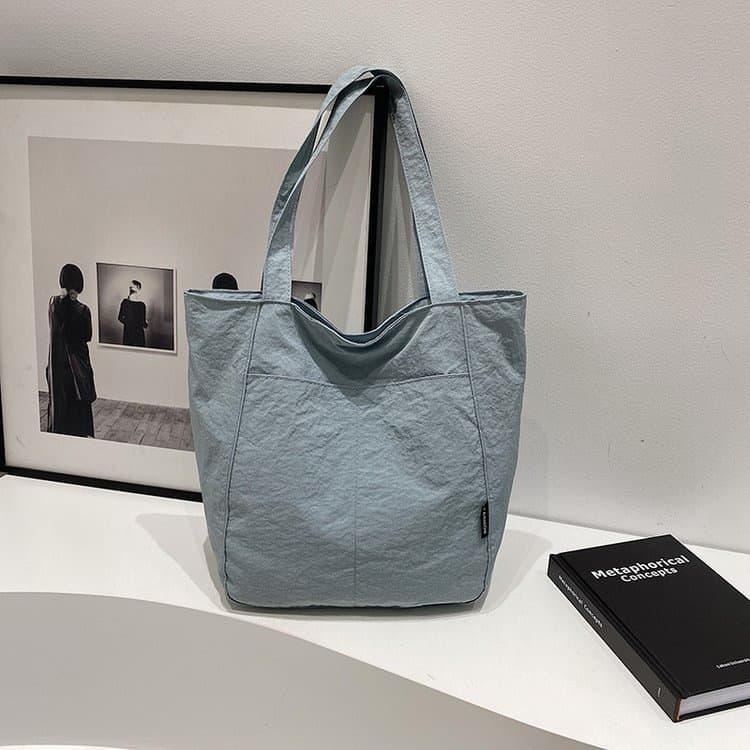 Nylon bag women's Japanese waterproof nylon casual shoulder bag design niche large capacity commuter tote bag