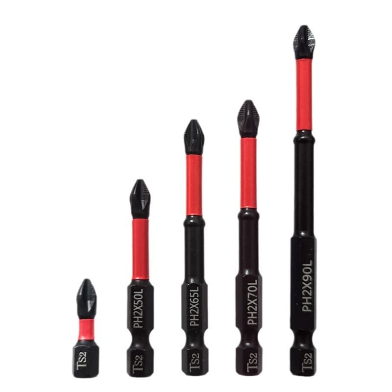 Upgraded Anti-Slip Impact Torx Bit S2 PH2 Industrial Grade Screwdriver Bit Strong Magnetic Impact Driver Bit