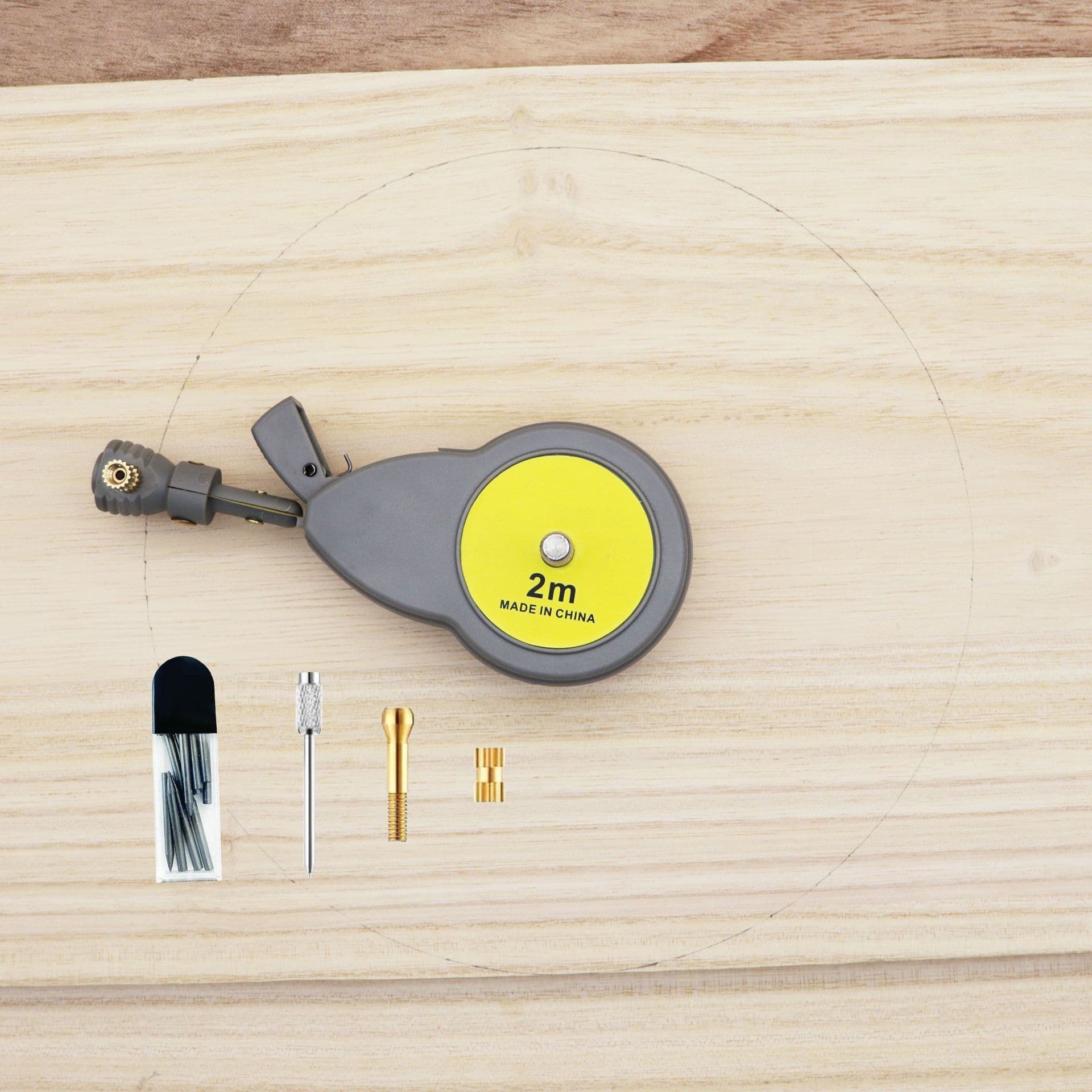 Beam Compass Compass Tape Deep Hole Mark Pen Linear Measuring Ruler Arc Drawing Woodworking Tools