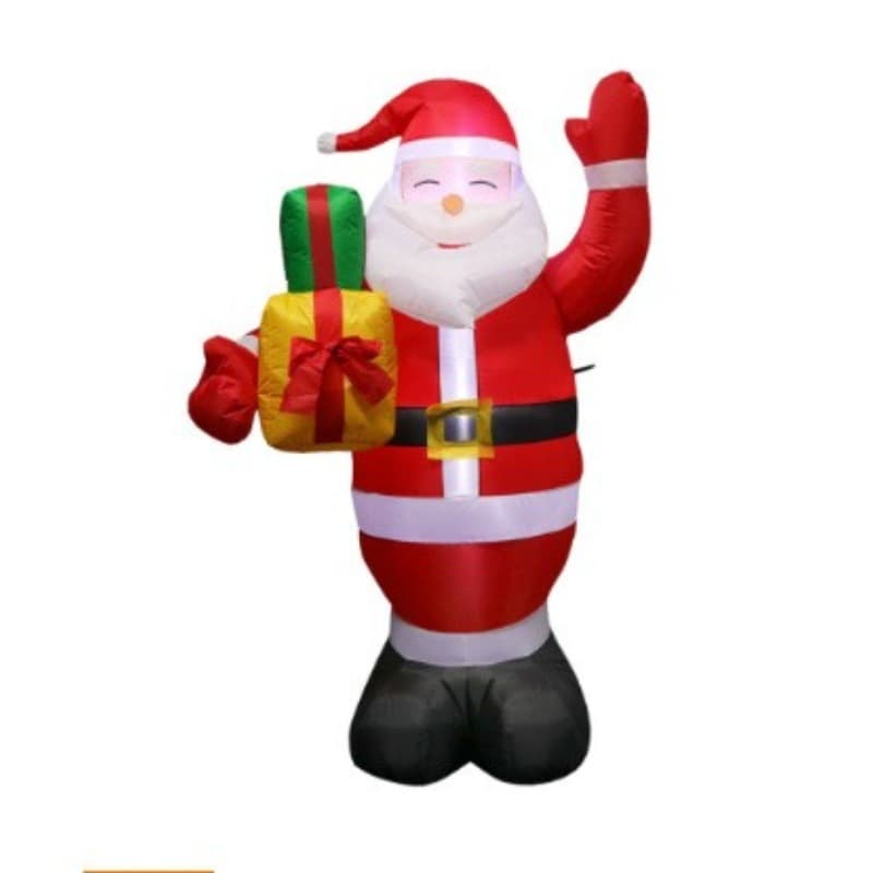 Amazon Best Seller Inflatable 1.5m Santa Claus Gift Pack Light-Up Air Model for Christmas Decoration and Yard Display