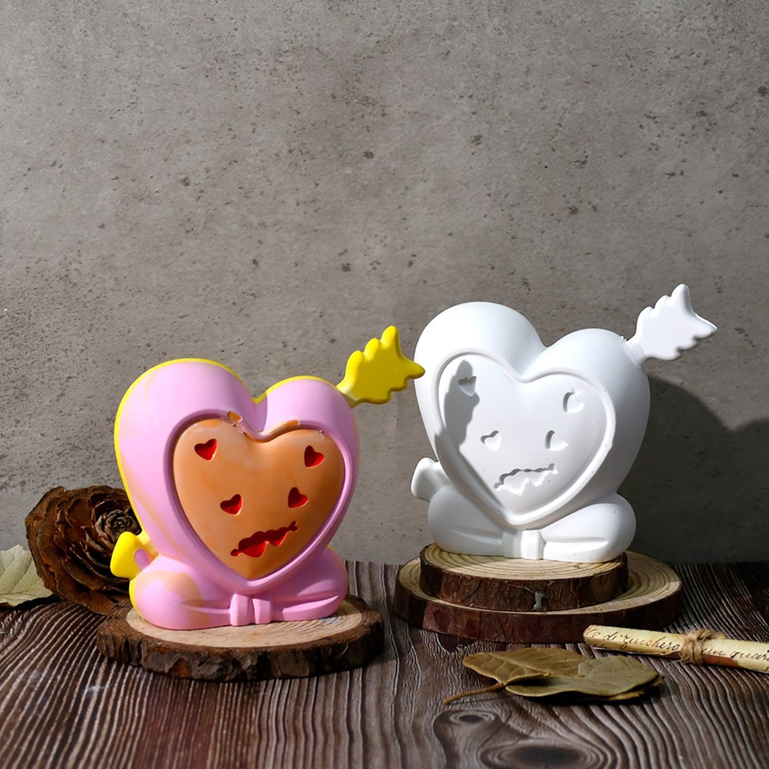 Deyilife diy glue mold kills love ornaments silicone mold Valentine's Day decorative ornaments