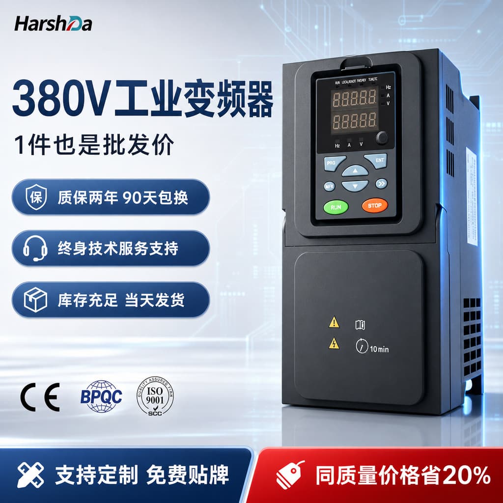 General Purpose Heavy-Duty Vector Frequency Inverter Three-Phase 380V 1.5/2.2/5.5~750kW Water Pump Motor Speed Controller