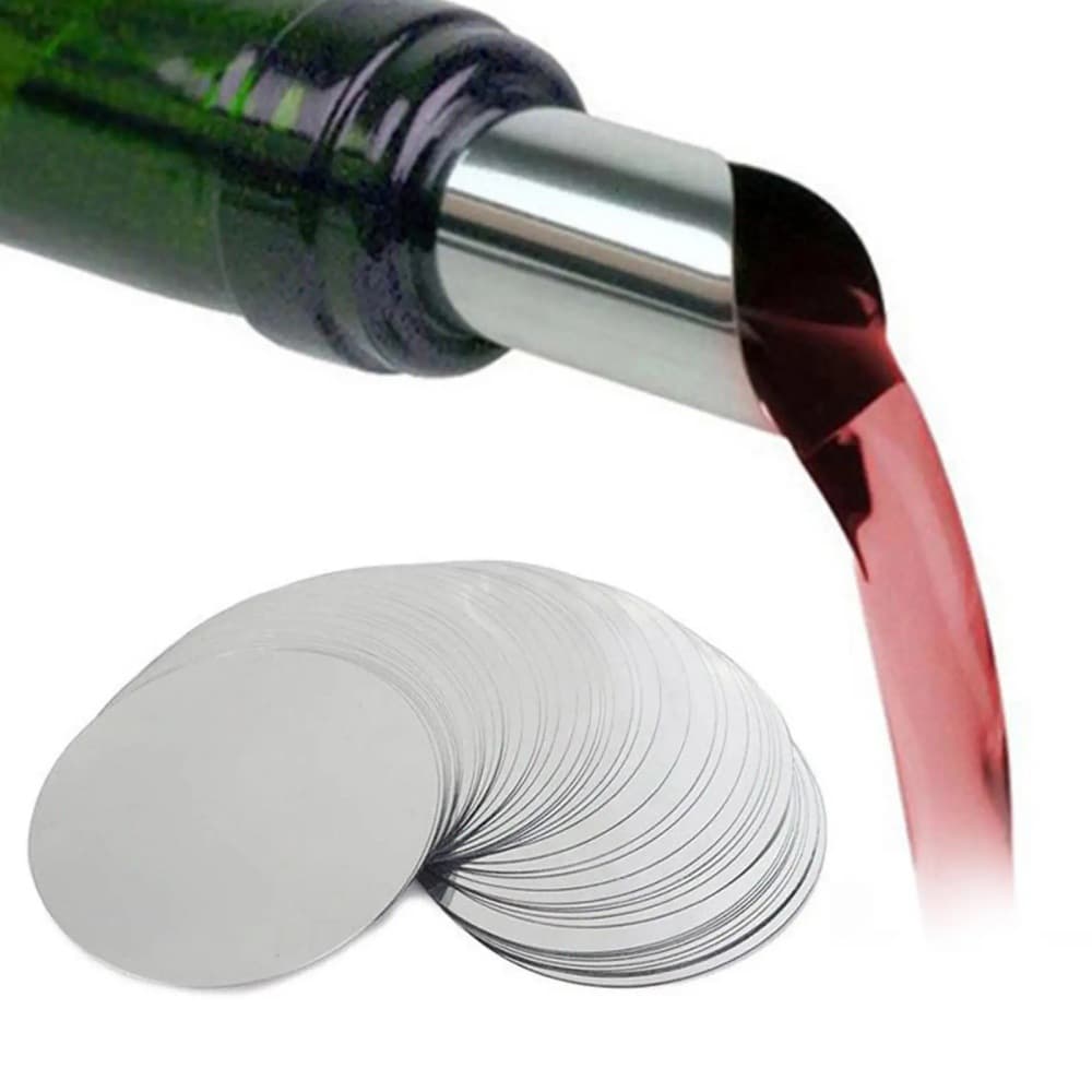 Wine pouring sheet/drip stopper made of PET environmentally friendly material.