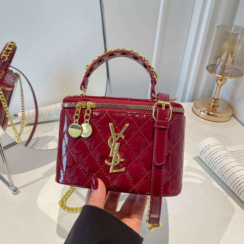 Cross-border light luxury popular women's handbags versatile niche shoulder box small square bag versatile cross-body chain bag