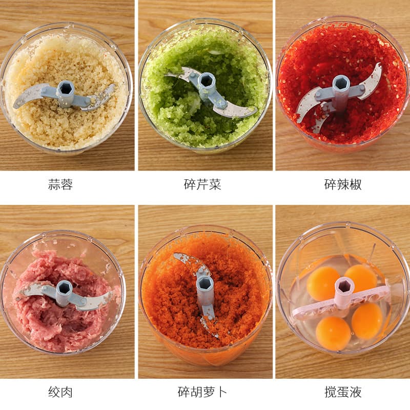 New manual meat grinder, household meat grinder, hand-operated vegetable chopper, chili slicer, and mini food processor.
