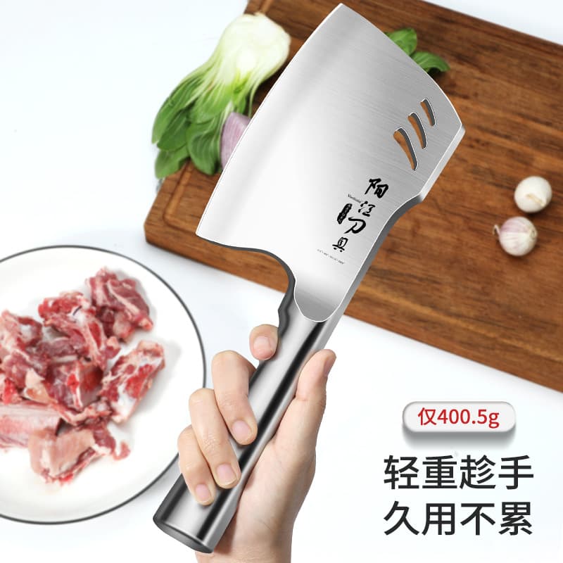 Giant Factory Direct Export Bone Chopping Axe, Full Steel Butcher's Specialized Cleaver for Heavy-Duty Bone Cutting