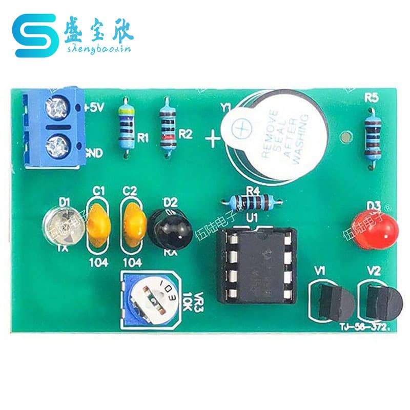 Infrared Sensor Alarm Circuit Welding Kit with Infrared Diode Sensing DIY Assembly Components TJ-56-371