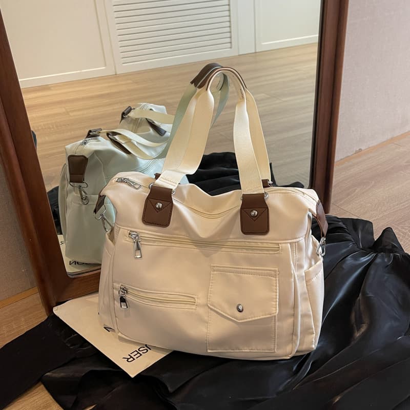 Casual Handbag for Women 2025 New Trendy Fashion College Student Class Versatile Shoulder Bag Large Capacity Tote Bag