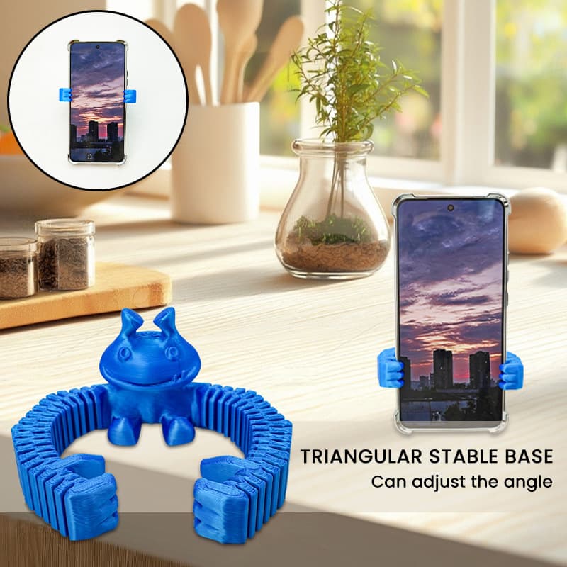 Simple phone fixed holder, household daily desktop phone cute frog creative stand, anti-slip desktop accessory