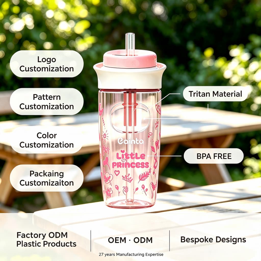Custom Straw Cups & Kids Water Bottle & Tritan Bottle