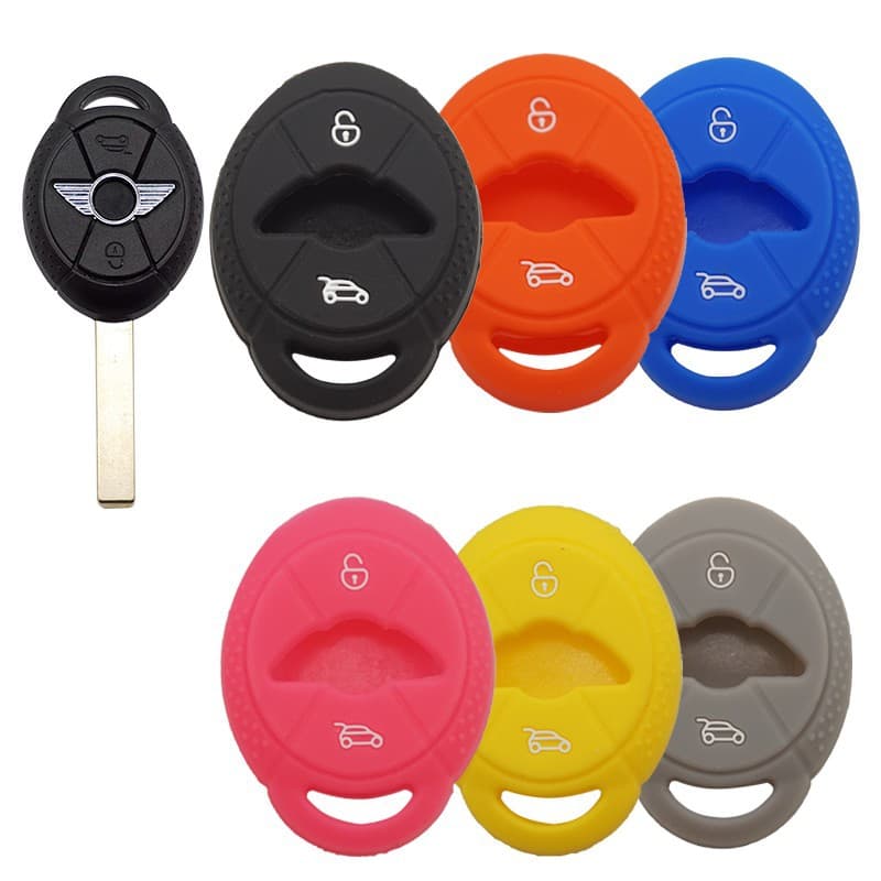 Silicone Key Case Cover for BMW Mini 1-Button R50 R53 E36 E38 E3 Z3