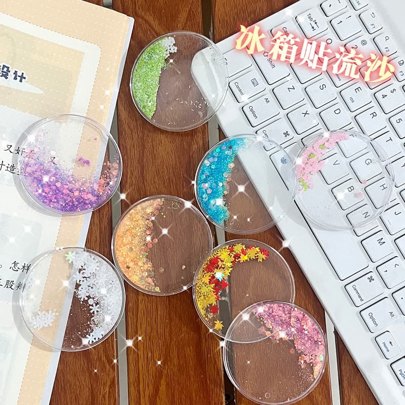 Round Lava DIY Card Brick Fridge Magnet Lava Badge DIY Card Disk Cartoon Celebrity Merchandise Manufacturer Wholesale Pins