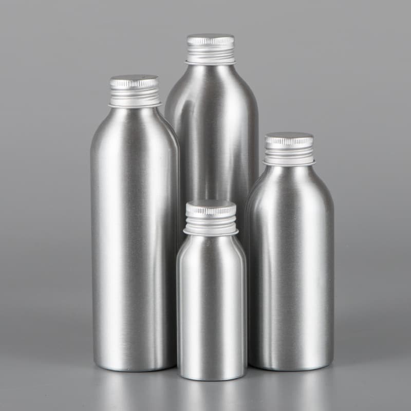 30ml-250ml Aluminum Bottle with Aluminum Cap, Metal Bottle Packaging Material, Essential Oil Aluminum Bottle, Light-Blocking Bottle, Hair Growth