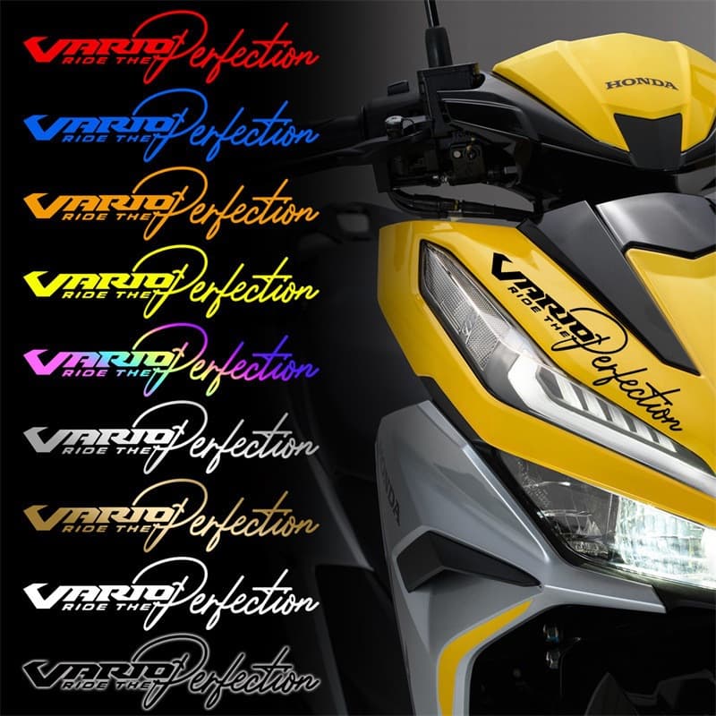 For Honda Motorcycle Sticker Vario125 Vario150 Scooter Reflective Letter Decal Sticker
