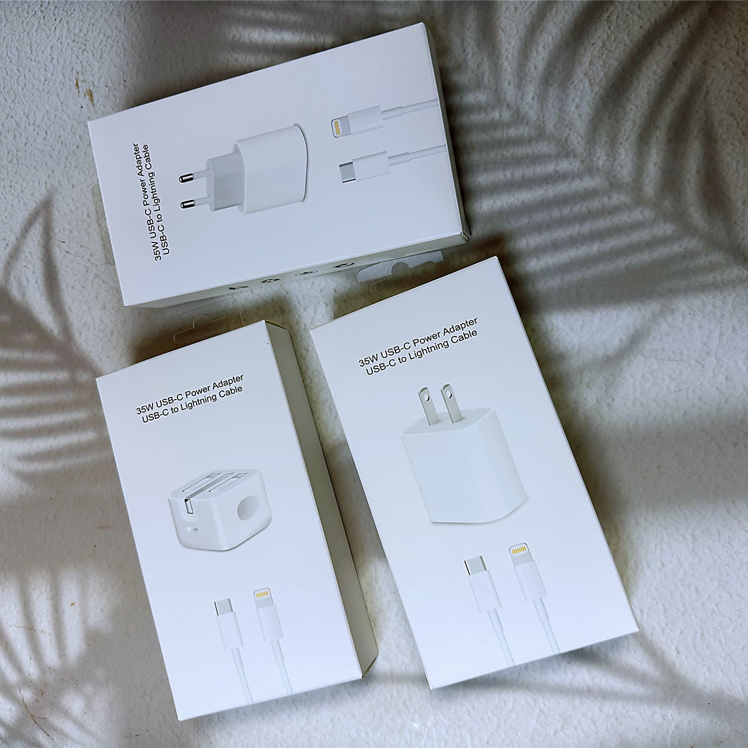 Compatible with Apple 35W Charger Set Box Apple 14 35W Charger 2-in-1 Cable PD Packaging Box
