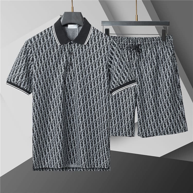 Correct Version Yuzai LA Men's Cross-Border Polo Shirt Short Sleeve Turn-Down Collar Summer T-Shirt European and American Hot Selling Export Exclusive Supply