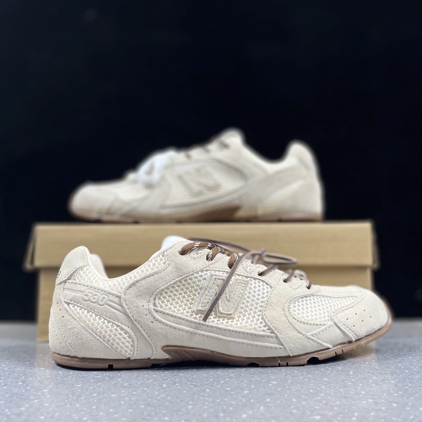 Putian Original NB530 Miu Series Collaboration Unisex Casual Shoes Low-Top Sports Thin-Sole Shoes German Training Shoes Closed-Toe Slippers