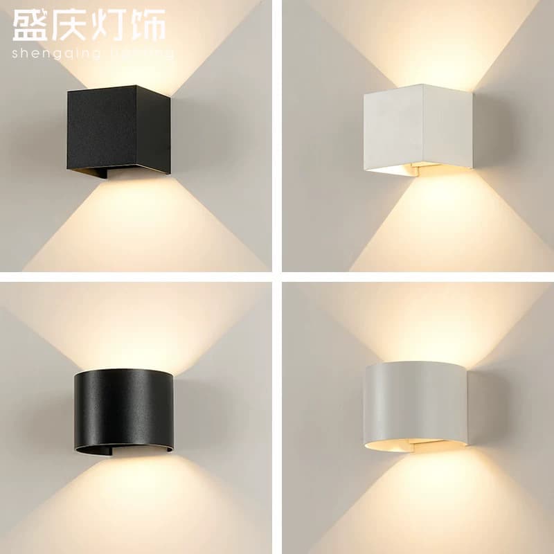 Outdoor LED Waterproof Wall Light, Modern Minimalist Villa Courtyard Up and Down Wall Light, Outdoor Lighting Fixture