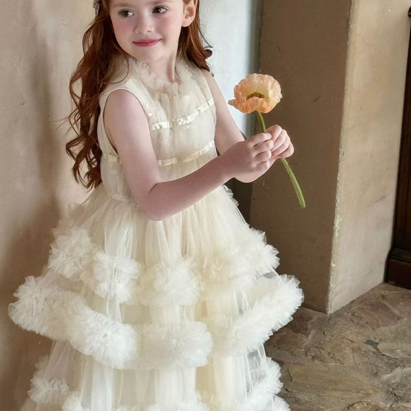in stock Summer Girl's Dress Princess Dress Children's Host Piano European and American New Style Princess dress