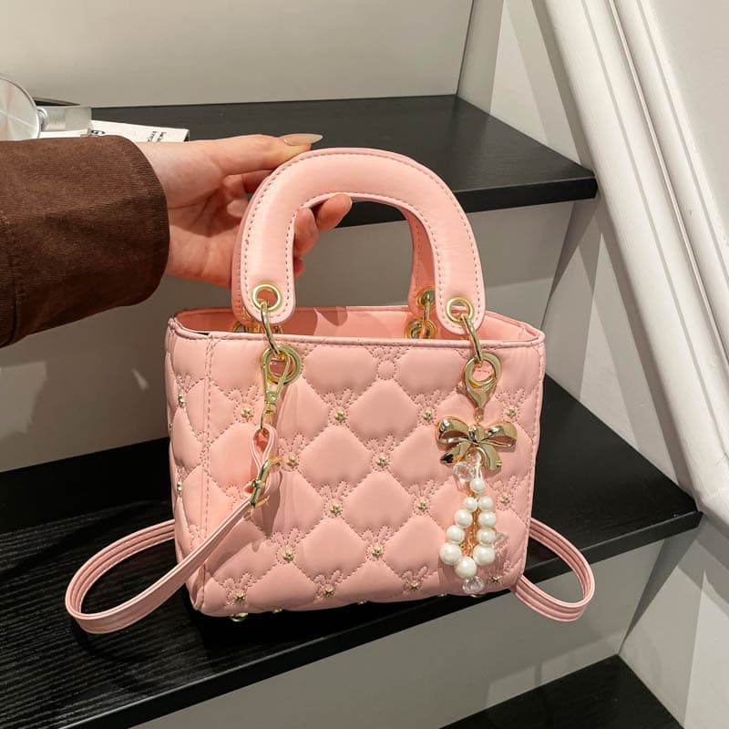 Trendy Small Bags for Women 2026 Summer New Fashion Niche Crossbody Bag Handheld Diamond Quilted Shoulder Lady Dior Style Bag