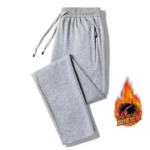 Counter Foreign Trade Spring/Autumn Thin Casual Men's Pants Winter Thickened Warm Fleece Sweatpants Men's Sports Pants
