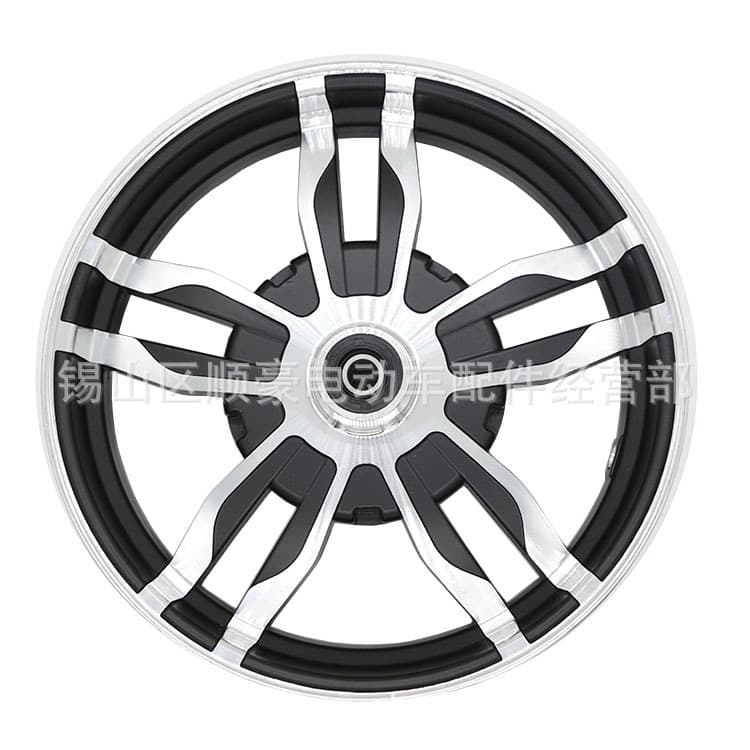 Electric Vehicle Parts New Electric Motorcycle Drum Brake Rim 10 Inch Black Hub Modified Front Wheel Set Aluminum Wheel