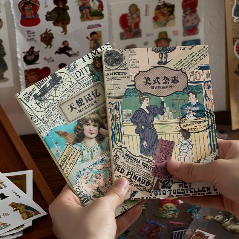 Yanyou Sticker Book Vintage Manor Series Ins Style Retro Journal Materials DIY Decorative Stickers 6 Styles