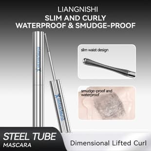 Cross-border Liangnishi Fiber Curling Ballet Steel Tube Mascara, Waterproof and Non-smudging, Thickening and Lengthening, Long-lasting Curling Mascara