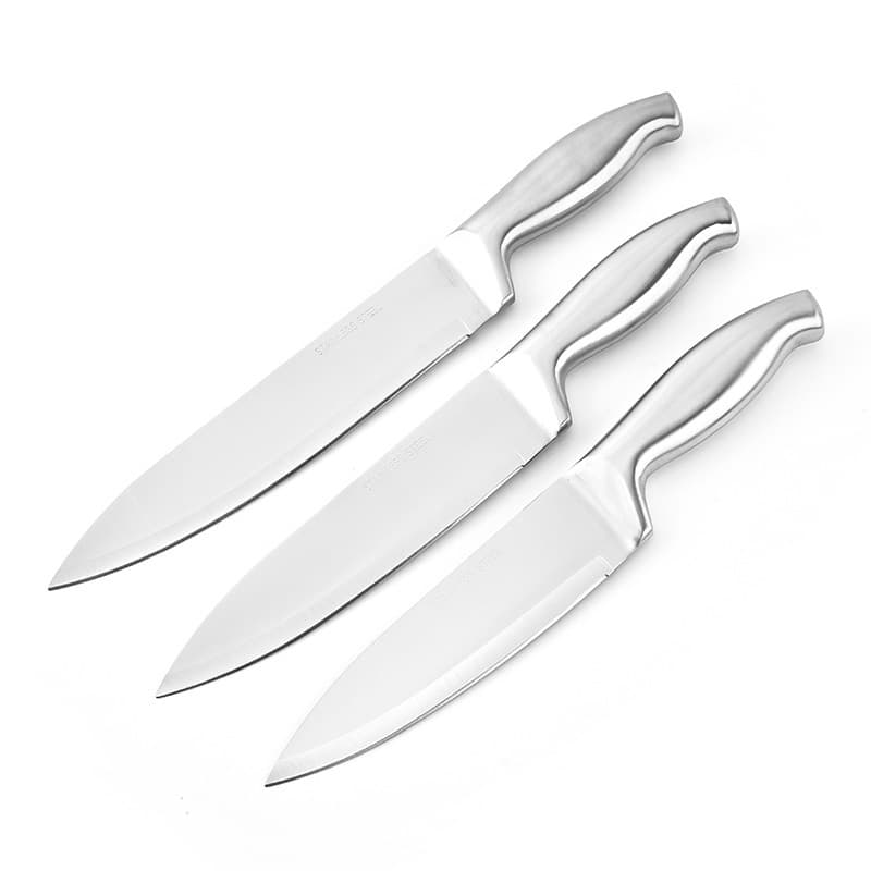 Best-Selling Cross-Border Stainless Steel Hollow Handle Kitchen Knife Set with Sheath, Chef's Fruit Knife, Sharp Slicer