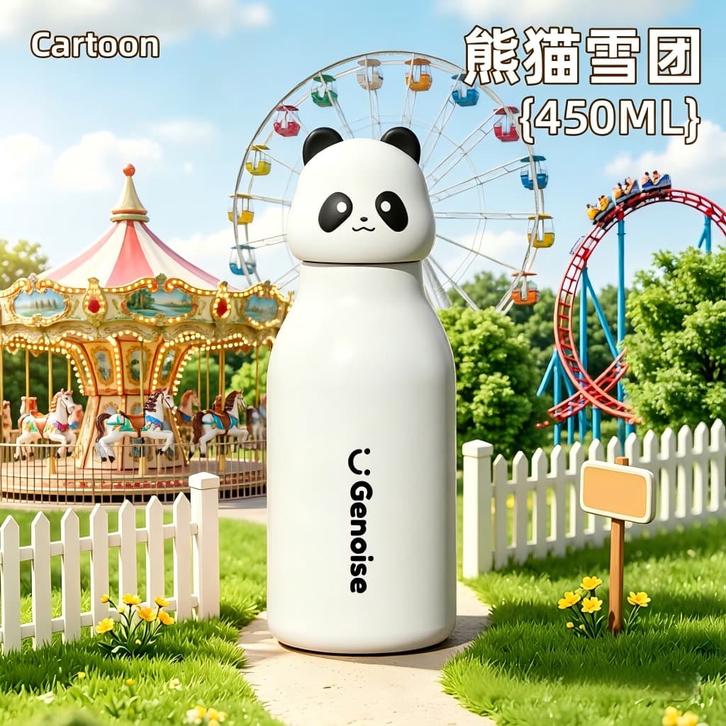 New High-Quality Double-Wall Vacuum Stainless Steel Insulated Mug Outdoor Portable Mini Water Bottle Leak-Proof Straw Cup