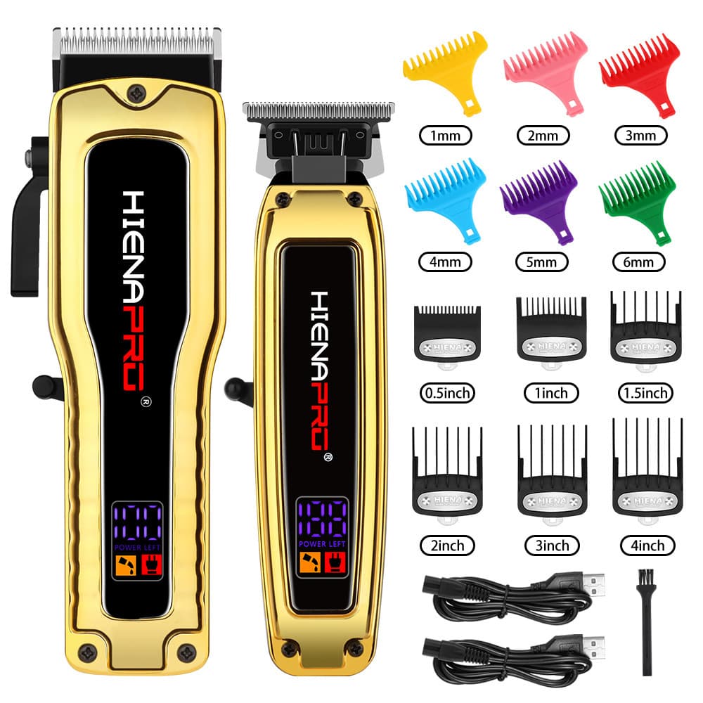 HIENA/HIENA hair clipper set combination machine powder gold knife hair clipper hair salon special high-power haircut