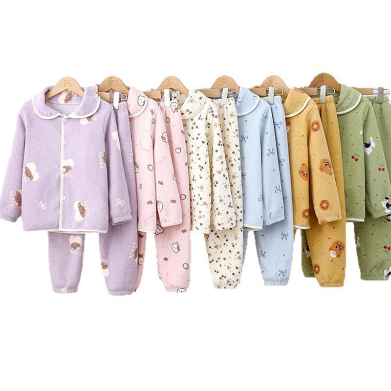 2025 Autumn/Winter Children's Pajama Set, Baby Thermal Sleepwear Set for Boys and Girls
